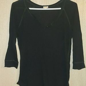 Charcoal grey 3/4 sleeve top